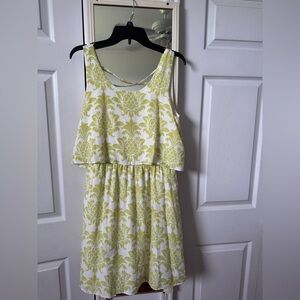 Chic Lime Patterned Maxi Dress